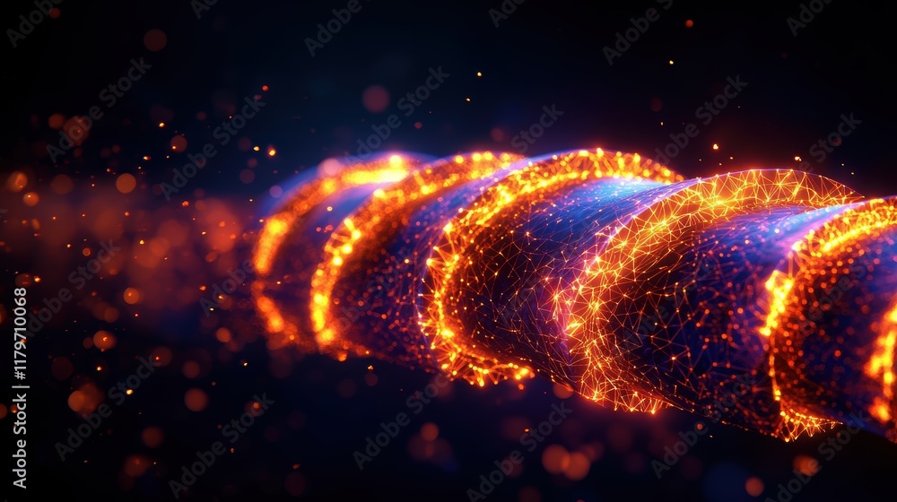 Poster vibrant burst of colorful light and sparkling particles creating a dynamic and energetic visual expe