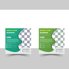 Digital marketing agency business promotion social media post design.