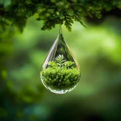 A Tiny Tree Inside a Water Drop