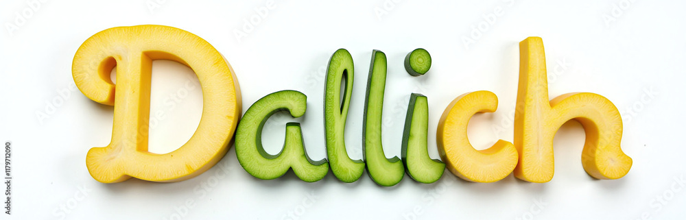 Poster a chilly vegetable letter d made from isolated squash elements against a white background for easy i