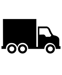 Truck clip art design on plain white transparent isolated background for card, shirt, hoodie, sweatshirt, apparel, tag, mug, icon, poster or badge