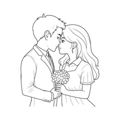 Hand drawn floral leaves, Floral leaves for wedding invitation.