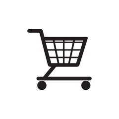 Simple Vector Shopping Cart Illustration