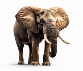 Obraz premium Elephant on Transparent Background Illustration