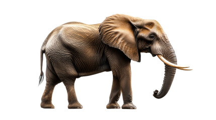 Fototapeta premium Elephant on Transparent Background