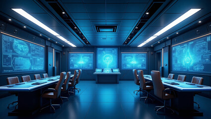 Fototapeta premium Modern Command Center