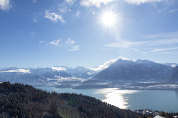  Swiss nature - snow-capped mountains and turquoise lakes