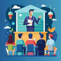 Seminar concept illustration
