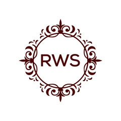 RWS Letter Initial Logo Design Template Vector Illustration