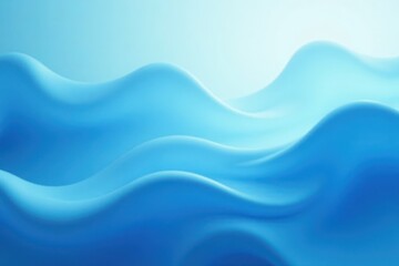 Fototapeta premium Fluid light blue gradient, blurred abstract shapes, subtle, dynamic