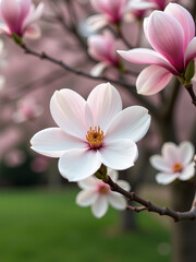 A Blooming Spring Magnolia Tree Provides A Beautiful, Natural Setting For An Effortless Yet Elegant Floral Backdrop Everywhere Outside. 00003