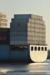 Container Ship on Mississippi River