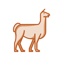 South America: Llama (filled outline icon)