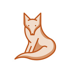 Europe: Fox (filled outline icon)