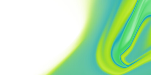 abstract green yellow background with waves on transparent background for backdrop design 