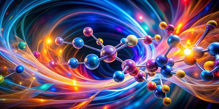 Long Exposure Photography of Dinitrogen Tetroxide (N2O4) Molecular Structure