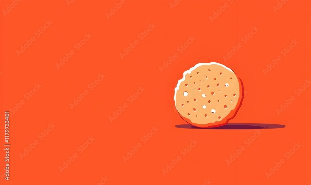 Poster minimalist blini icon, a simple yet elegant representation of a blini, featuring clean lines and a s