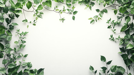Fototapeta premium Liana frames set isolated on background. Vector cartoon illustration of round, square, rectangle shape borders, curvy jungle tree branches, tropical ivy decoration with green leaves, game ui design