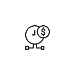 Obraz premium Dollar clock. Time-sensitive finance. Clock and dollar symbol for time-related costs or gains. Financial deadline. Clock with dollar sign for time-sensitive payments.