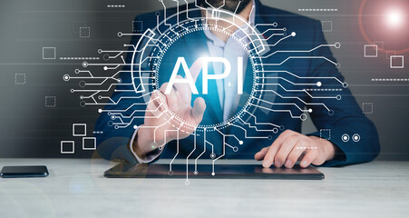 the concept of business, technology, the internet and the networ