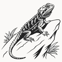 Lizard Black silhouette