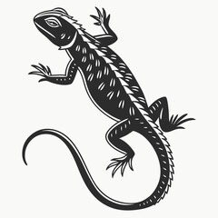 Lizard Black silhouette