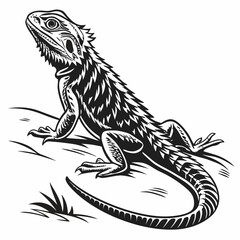 Lizard Black silhouette