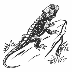 Lizard Black silhouette