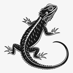 Lizard Black silhouette