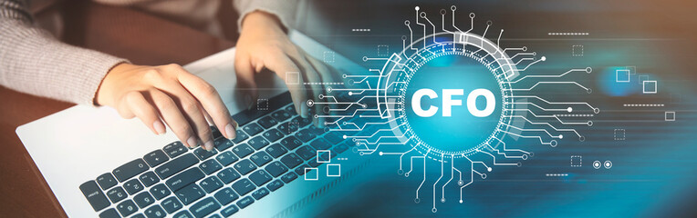 CFO - digital technology concept.