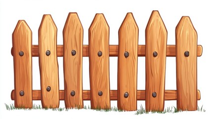 Picturesque Wooden Fence in Serene Countryside Setting