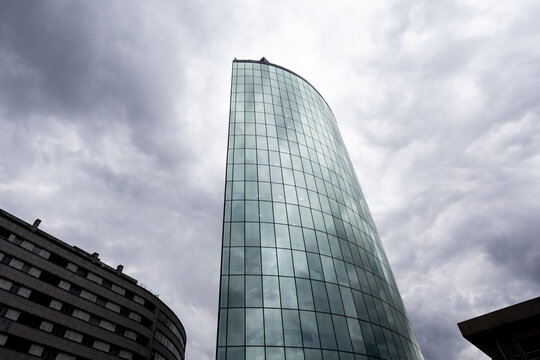 15 November 2024, The Isqueiro Building in a Dark Stormy Day, Maia, Porto, Portugal.