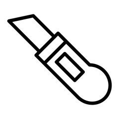 Cutter Vector Line Icon Design