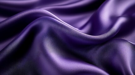 Fototapeta premium Smooth Luxurious Lilac Satin Fabric Texture Background Close-Up