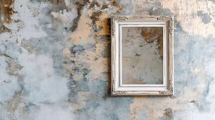 Vertical billboard. Silver or white frame. Rectangular picture. Poster or painting template on a transparent background. Hanging board