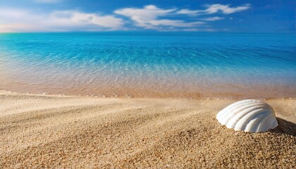 Obraz premium Summer beach with sea