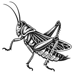 Grasshopper Black silhouette