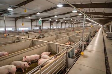 Pig farms in confinement mode