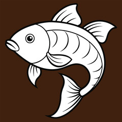 vector carp fish art free download.