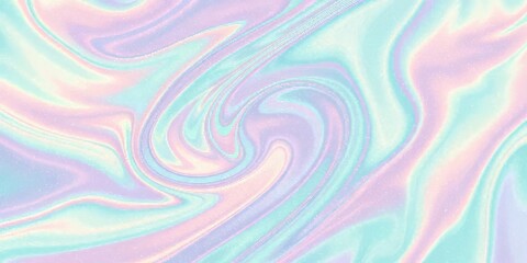Pastel Swirl Background Holographic Iridescent Texture