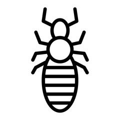 Lice Vector Line Icon Design