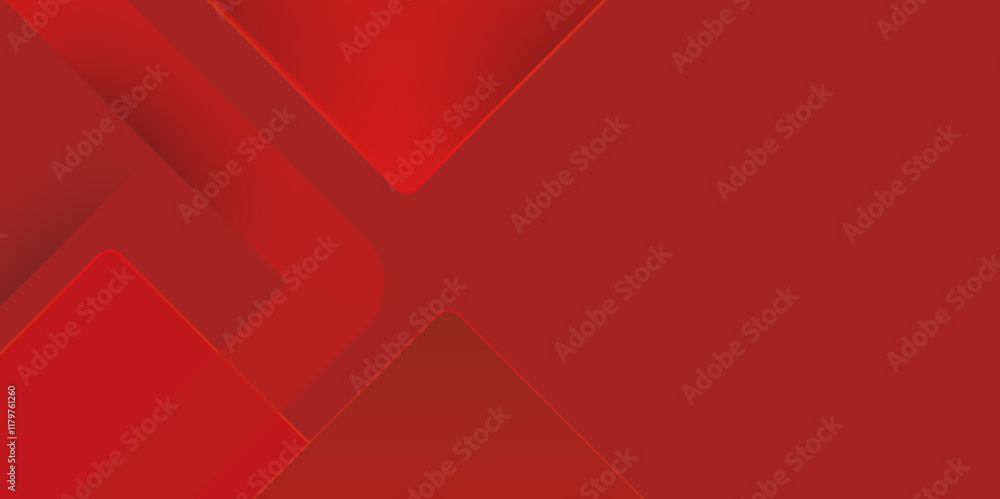 Aufkleber Abstract triangle pattern technology red gradients background. Futuristic digital abstract red colorful design banner. abstract geometric shapes background shine and layer element vector illustration.