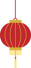 Illustration of Red Traditional Lanterns for Chinese New Year