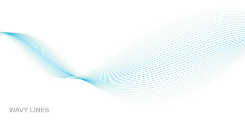 Wave flowing liquid line abstract background. Black and white vector design 3D lines in perspective, curve and wave lines in motion, smooth and soft backdrop