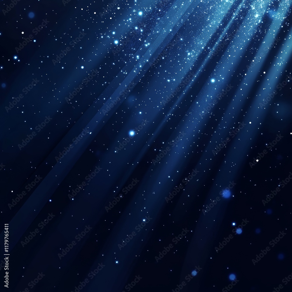 Poster this is a captivating backdrop that elegantly showcases intricate abstract blue light rays. it is id