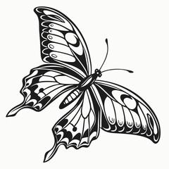 Butterfly Black silhouette