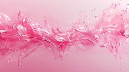 Obraz premium Abstract Pink Liquid Wave Splashing Design