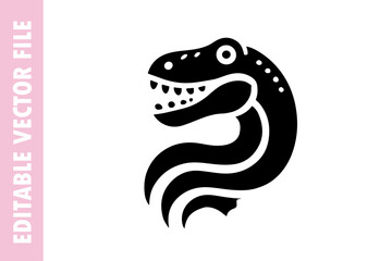 illustration of a cartoon dinosaur vector design