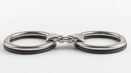 Fototapeta premium Interlocking Metal Rings with Black Accents