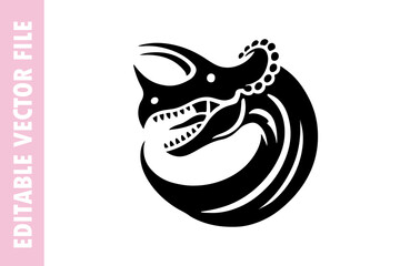 dinosaur vector design silhouette illustration